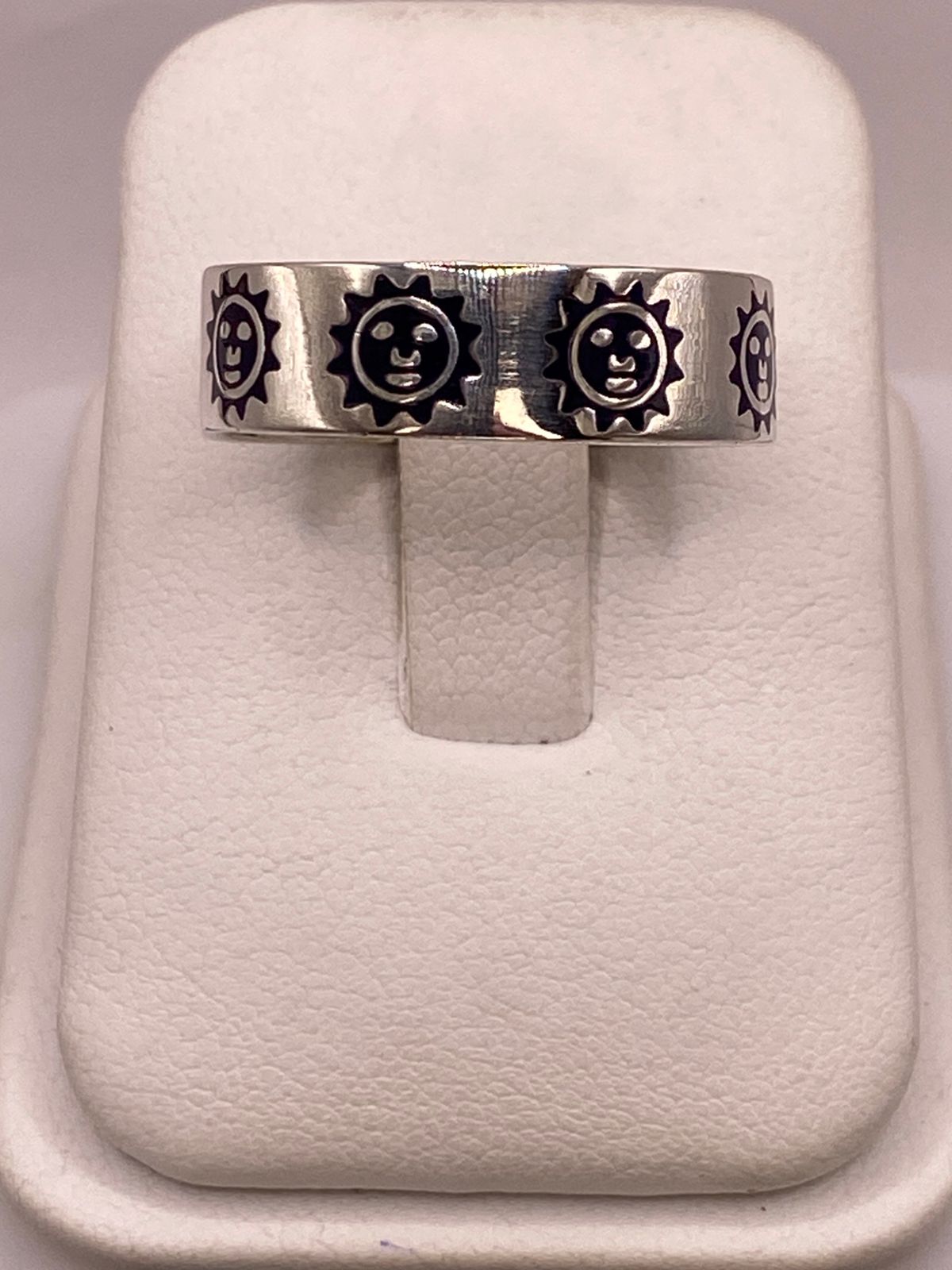 ☀️ Anillo Sol Sonriente de Plata .925