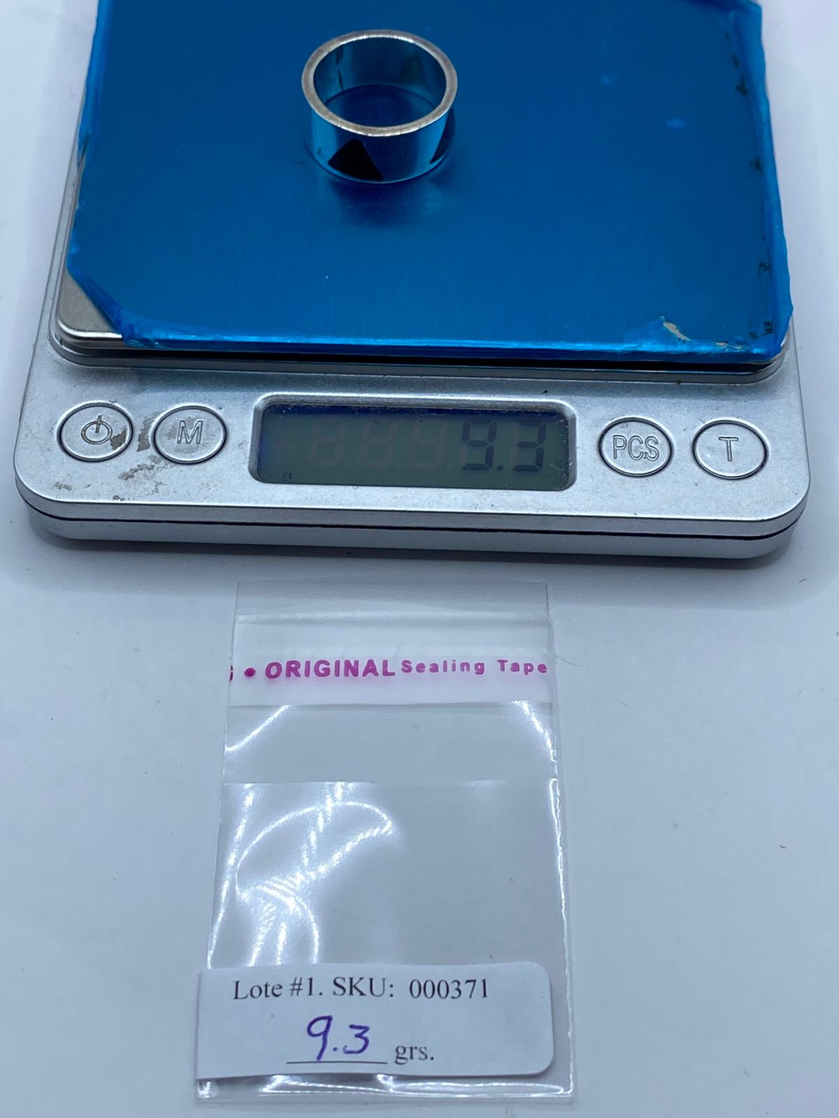 Anillo Triángulo en Plata .925 con Malaquita Natural