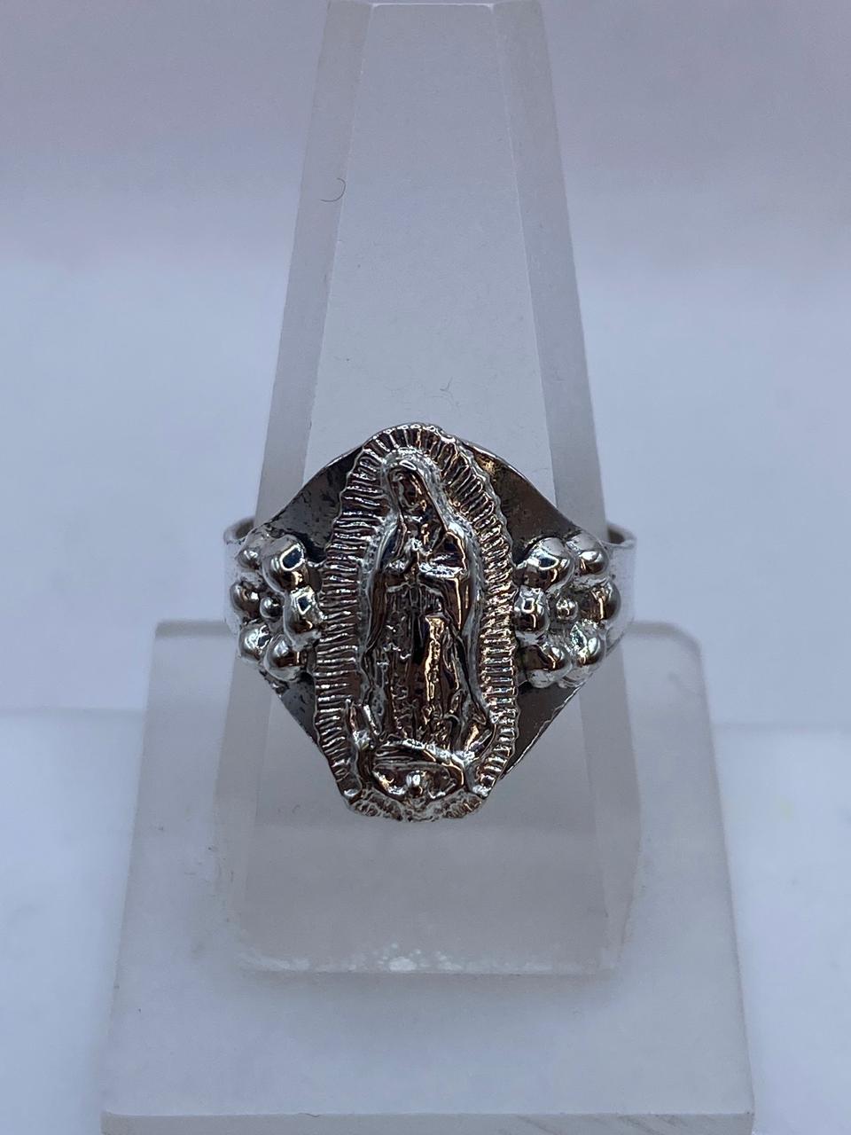 Anillo Virgen de Guadalupe en Plata .925