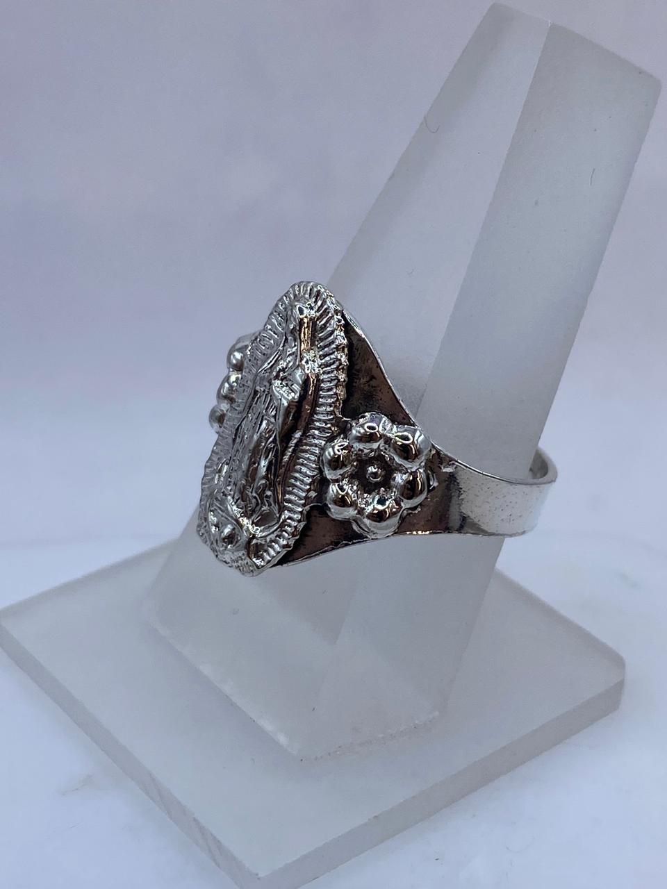 Anillo Virgen de Guadalupe en Plata .925