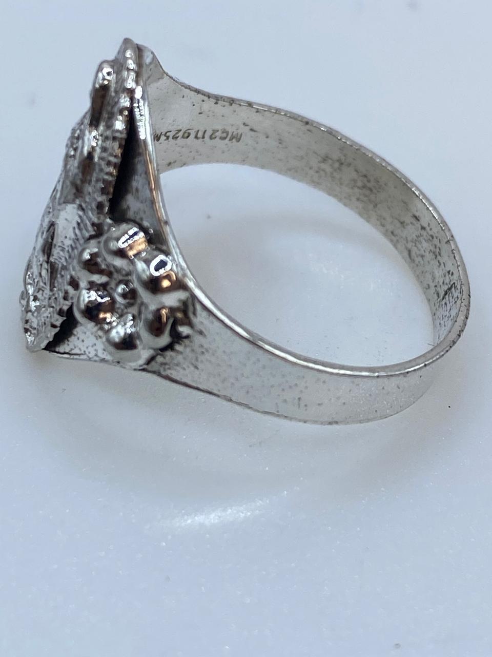 Anillo Virgen de Guadalupe en Plata .925