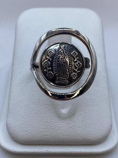 Anillo Virgen de Guadalupe en Plata .925