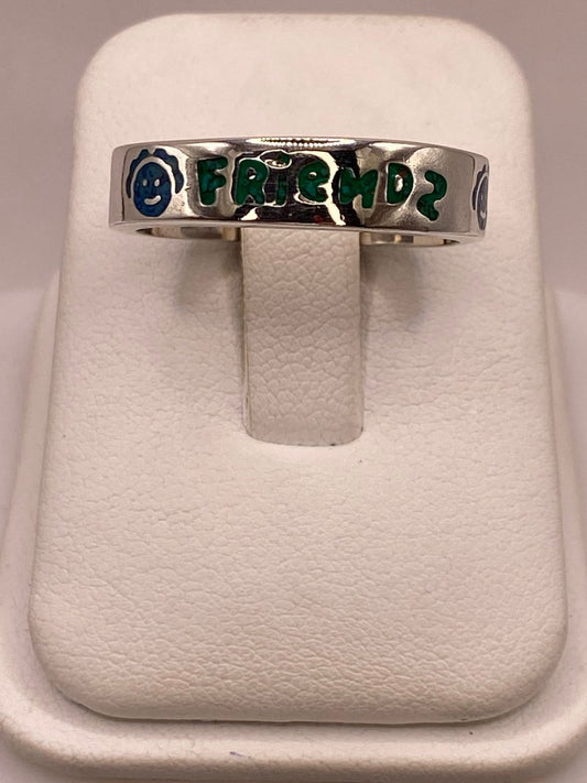 Anillo “Friends” de Plata .925 con Incrustaciones