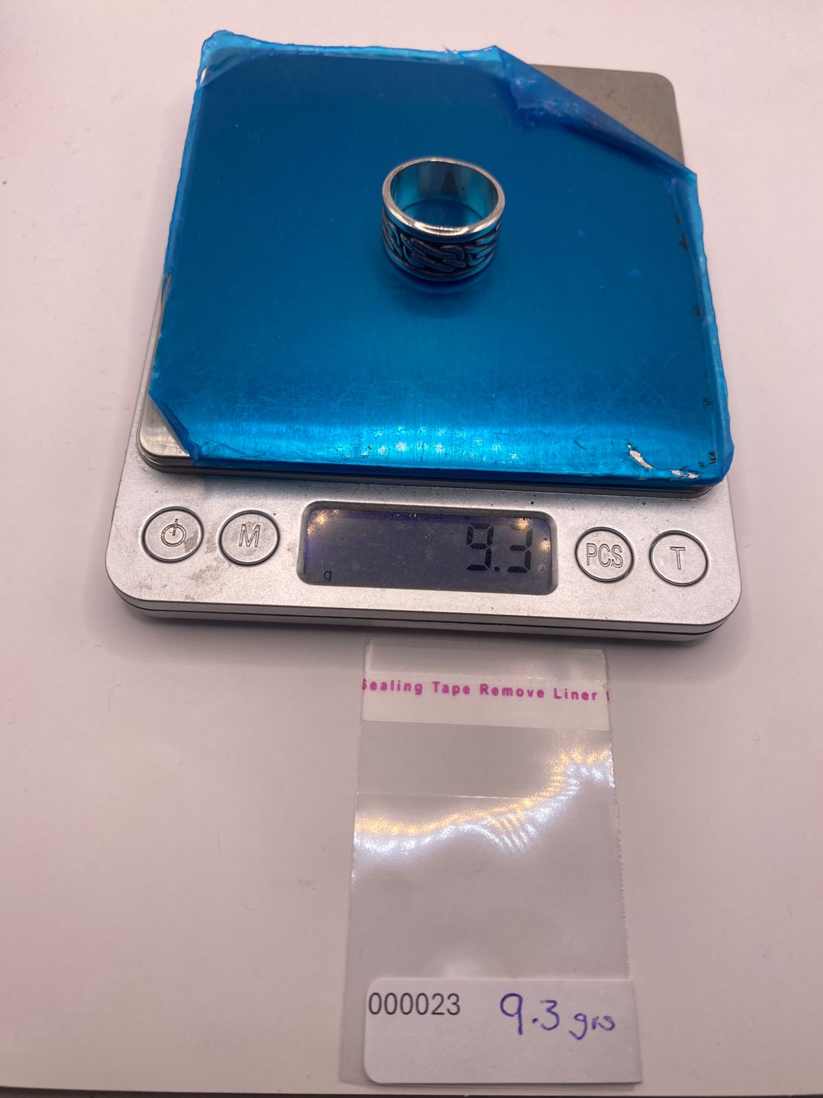 Anillo Giratorio de Plata 925 con Diseño Orgánico Texturizado