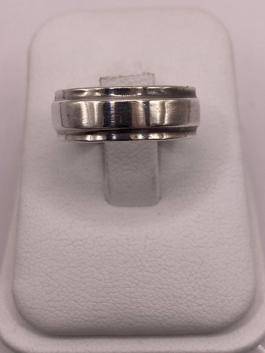 Anillo Liso de Plata 925  con Acabado Pulido Clásico