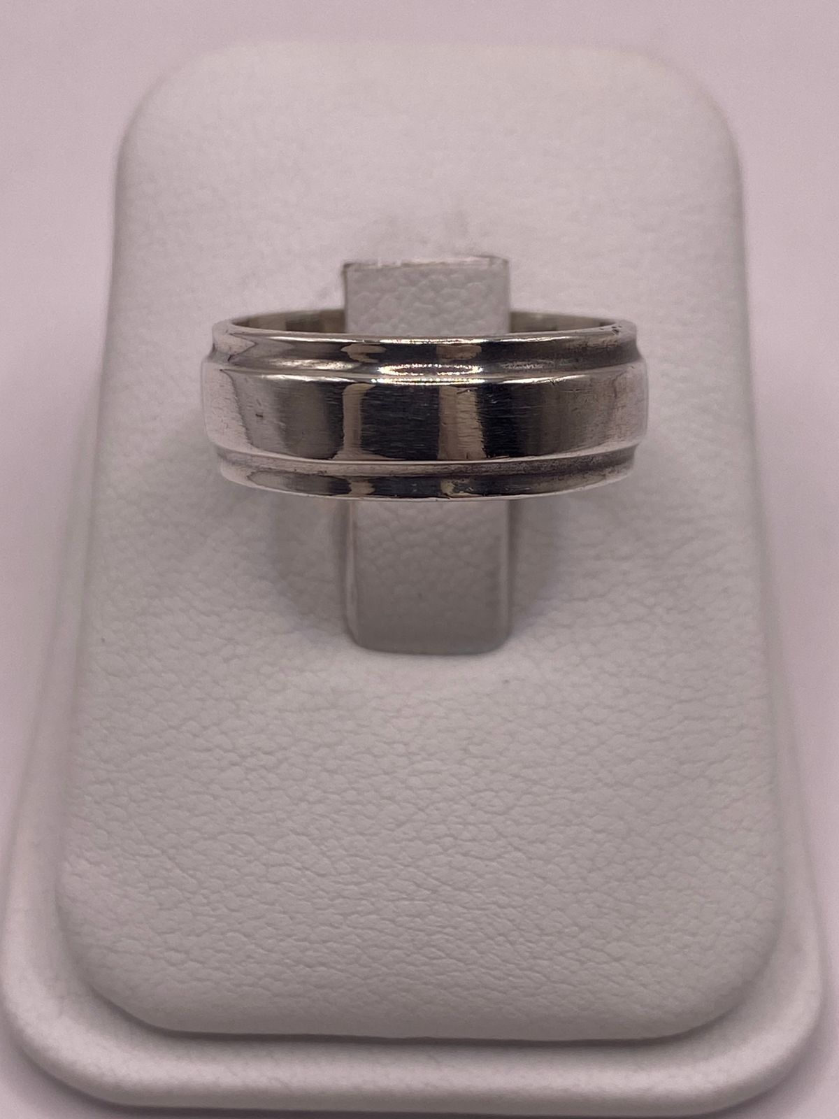 Anillo Liso de Plata 925  con Acabado Pulido Clásico