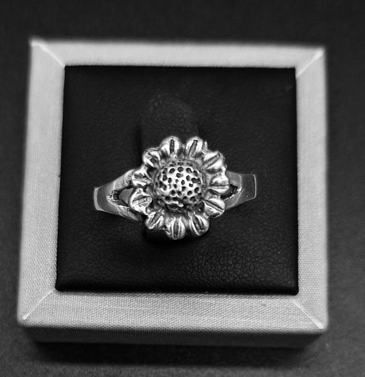 ANILLO PLATA LEY 925, GIRASOL