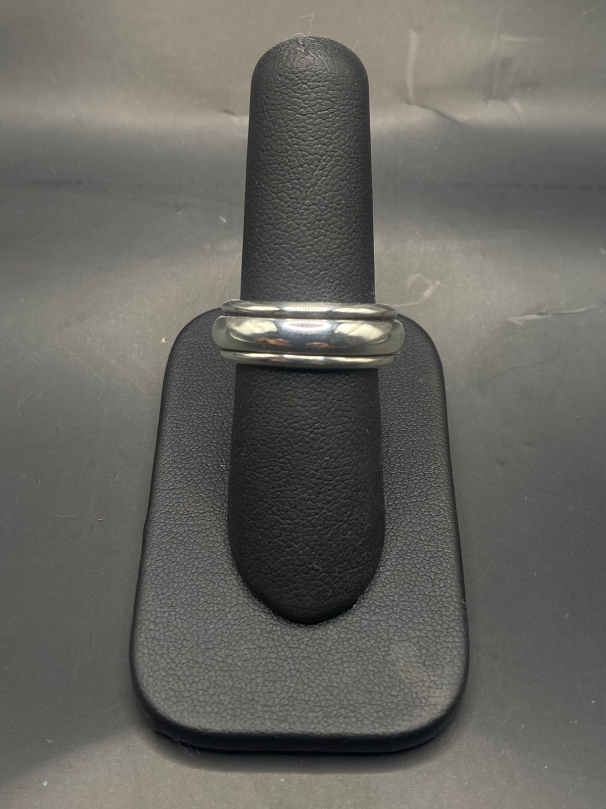 Anillo Plata Ley 925 Giratorio Delgado Liso