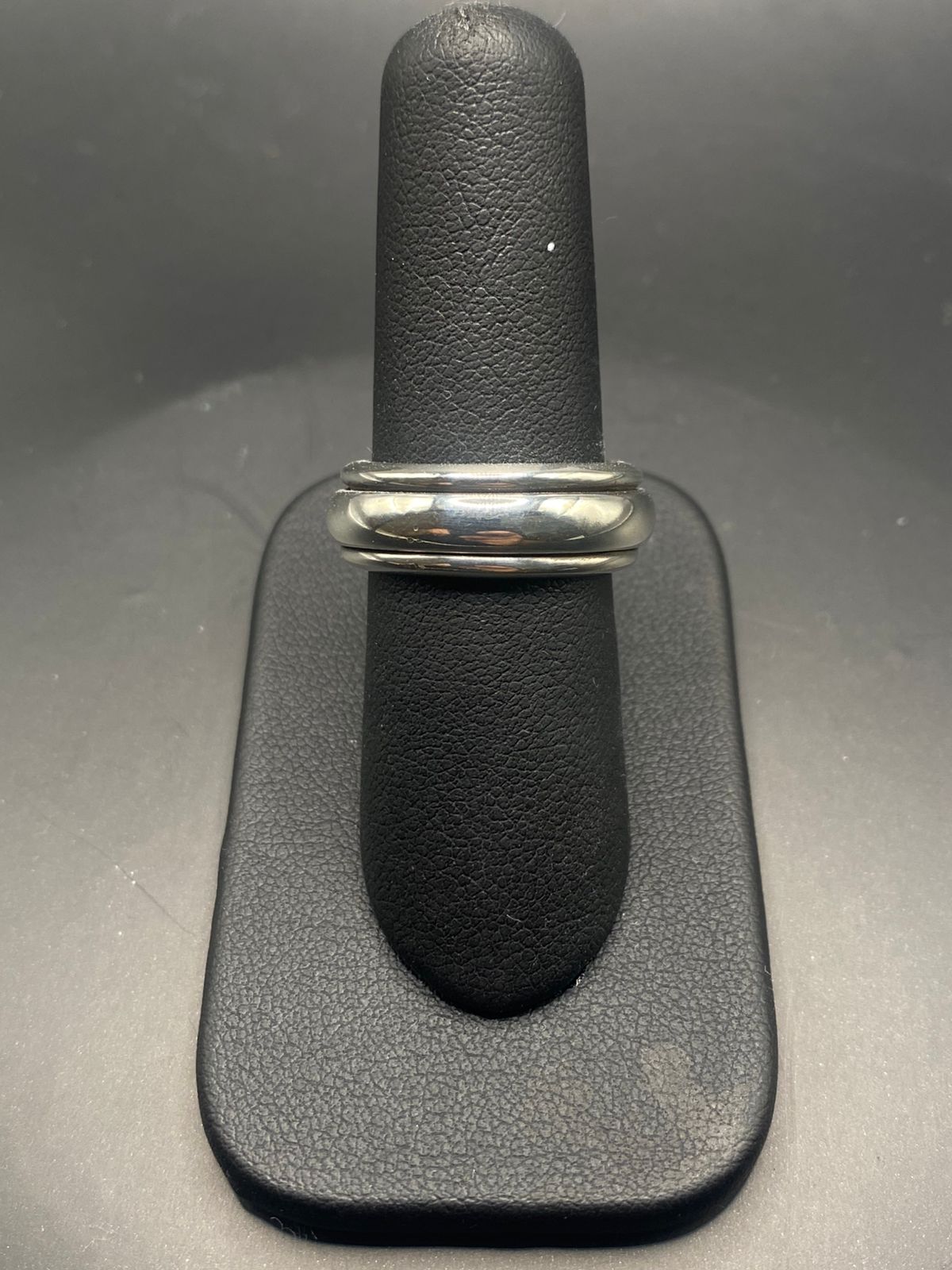 Anillo Plata Ley 925 Giratorio Delgado Liso