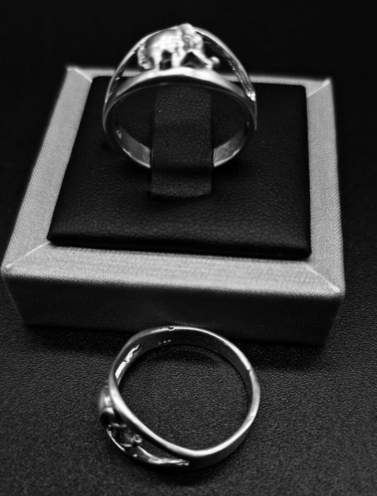 ANILLO ELEFANTE EN PLATA LEY 925