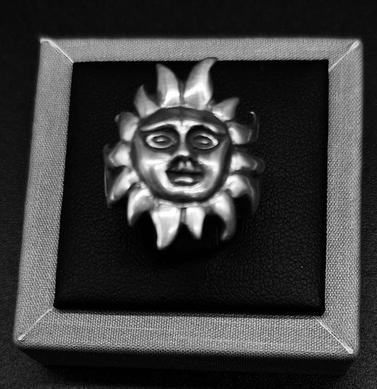 ANILLO SOL EN PLATA LEY 925