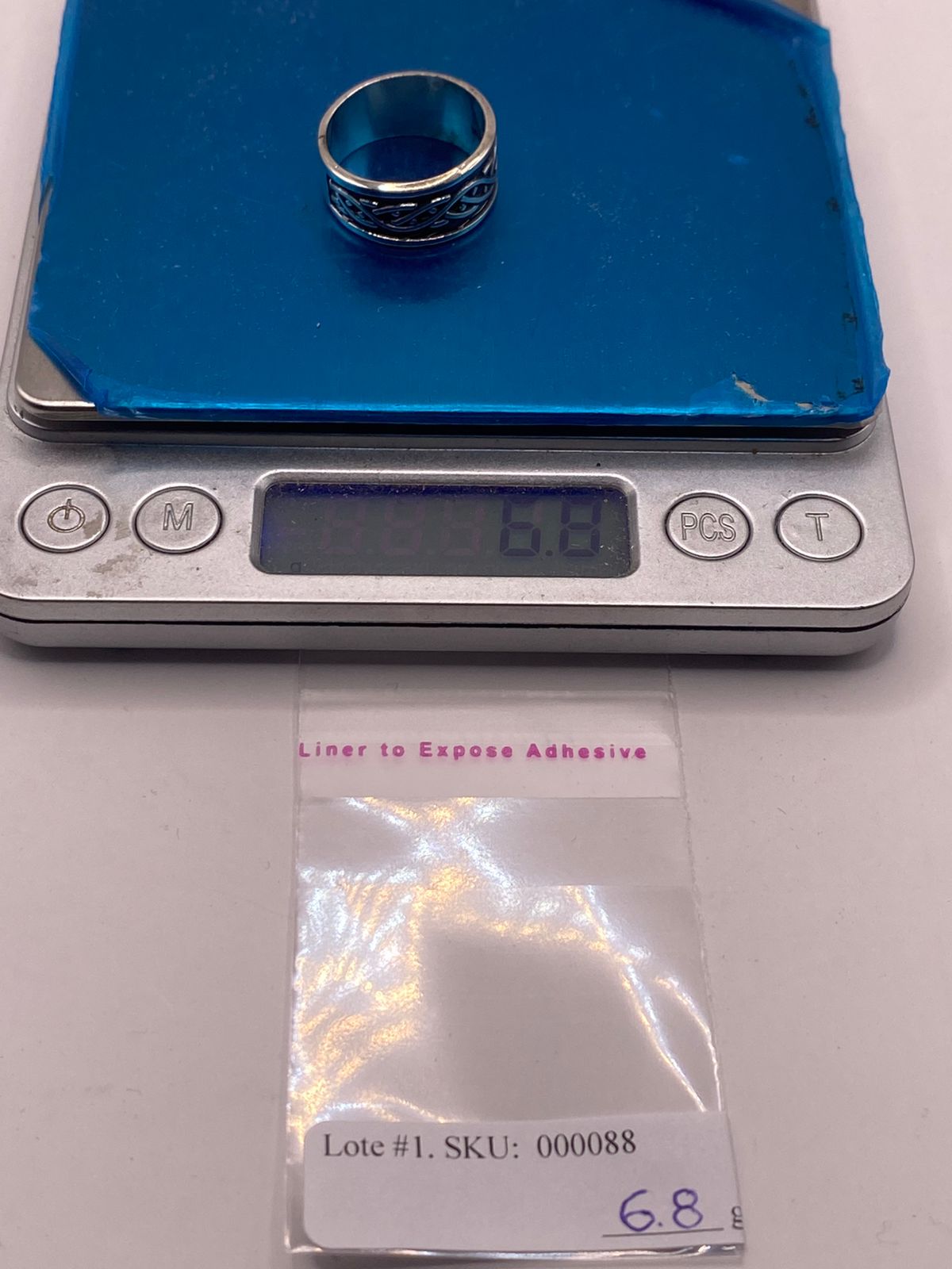 Anillo de Plata 925  con Diseño Entrelazado de Estilo Celta