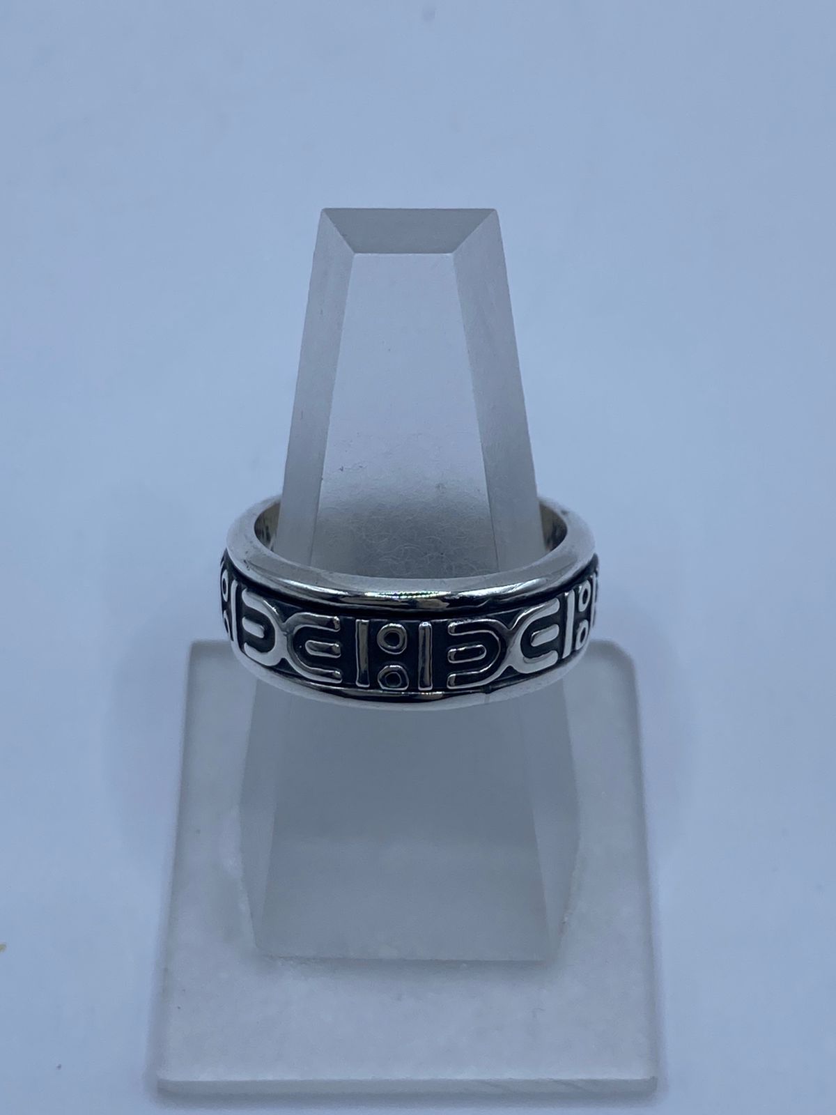 💍 Anillo de Plata 925 con Diseño Geométrico Contemporáneo
