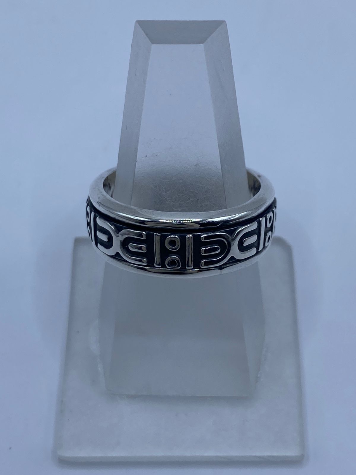 💍 Anillo de Plata 925 con Diseño Geométrico Contemporáneo