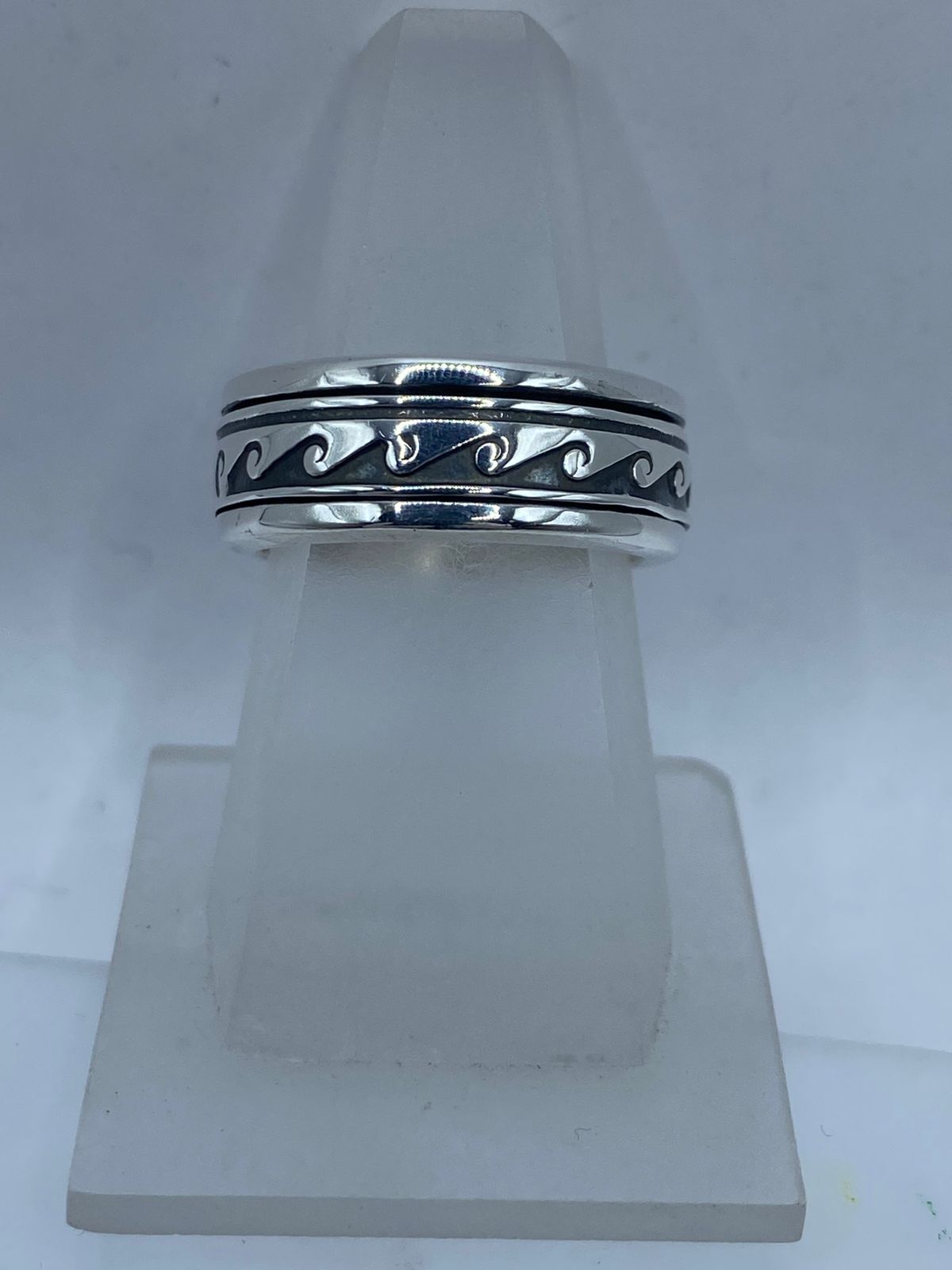 💍 Anillo de Plata 925 con Diseño de Olas