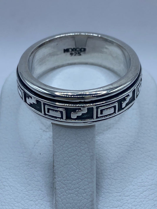 💍 Anillo de Plata 925 con Greca Clásica