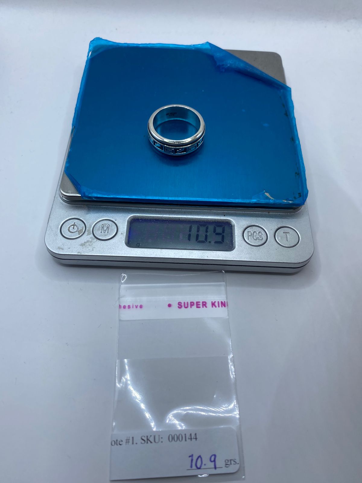 💍 Anillo de Plata 925 con Greca Clásica