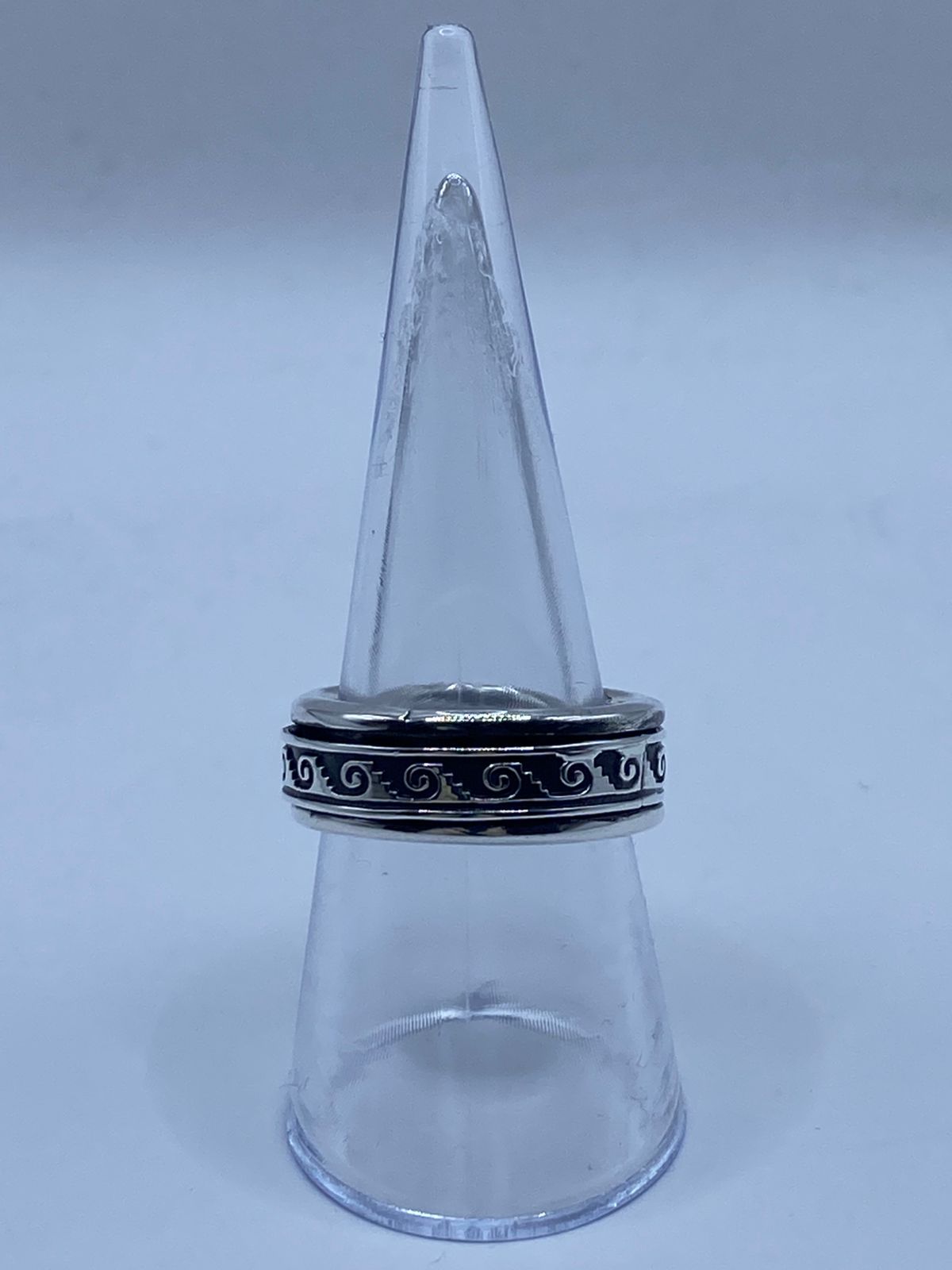 💍 Anillo de Plata 925 con Greca en Espiral