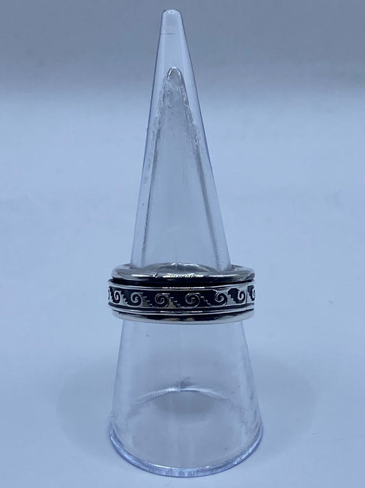 💍 Anillo de Plata 925 con Greca en Espiral