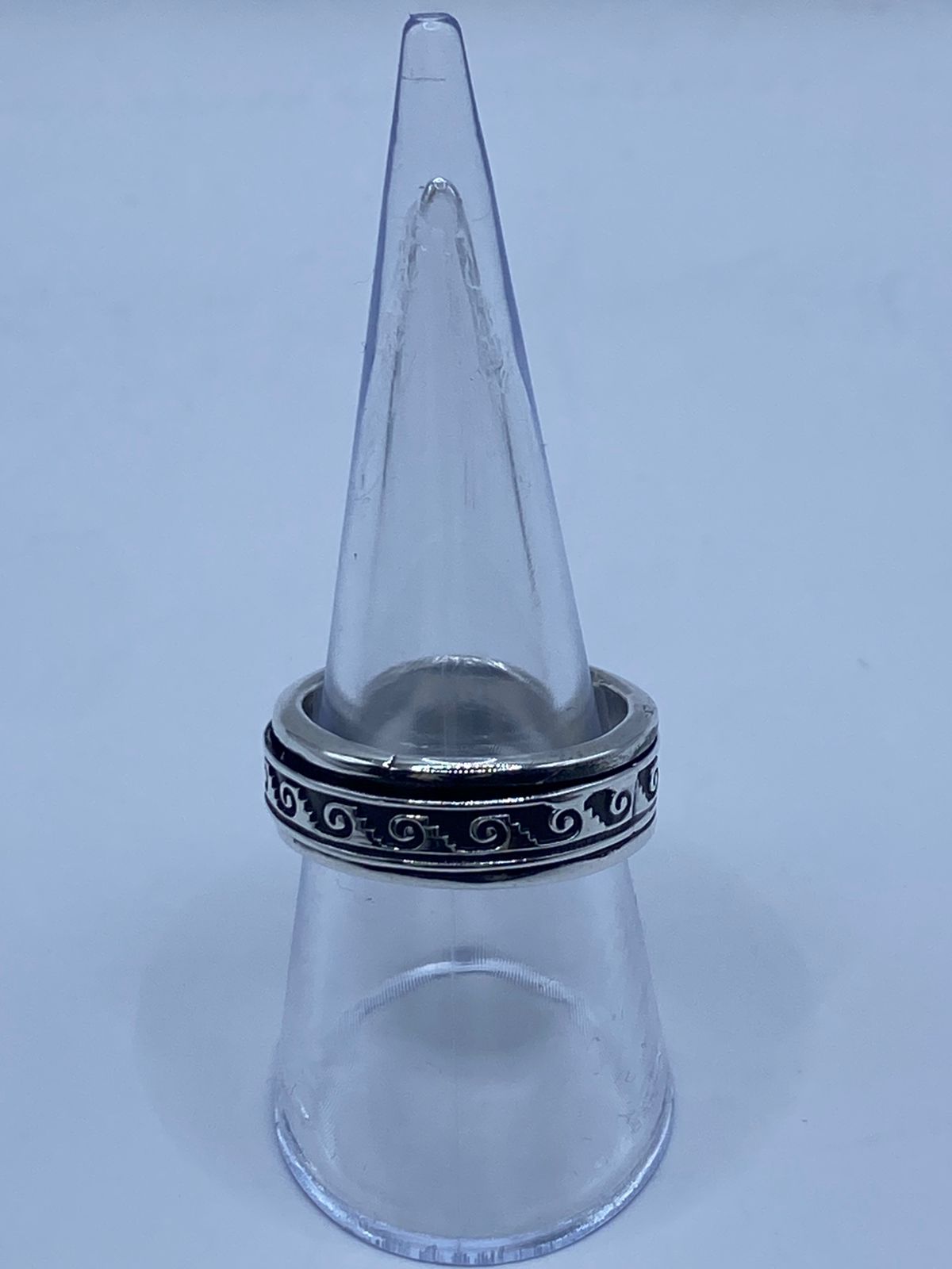 💍 Anillo de Plata 925 con Greca en Espiral