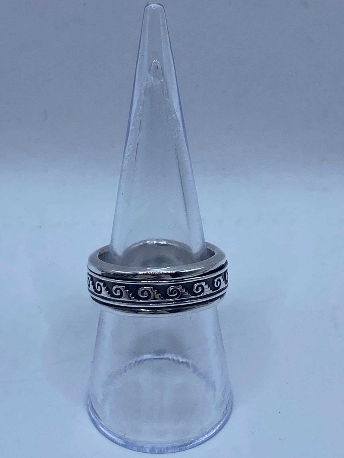 💍 Anillo de Plata 925 con Greca en Espiral