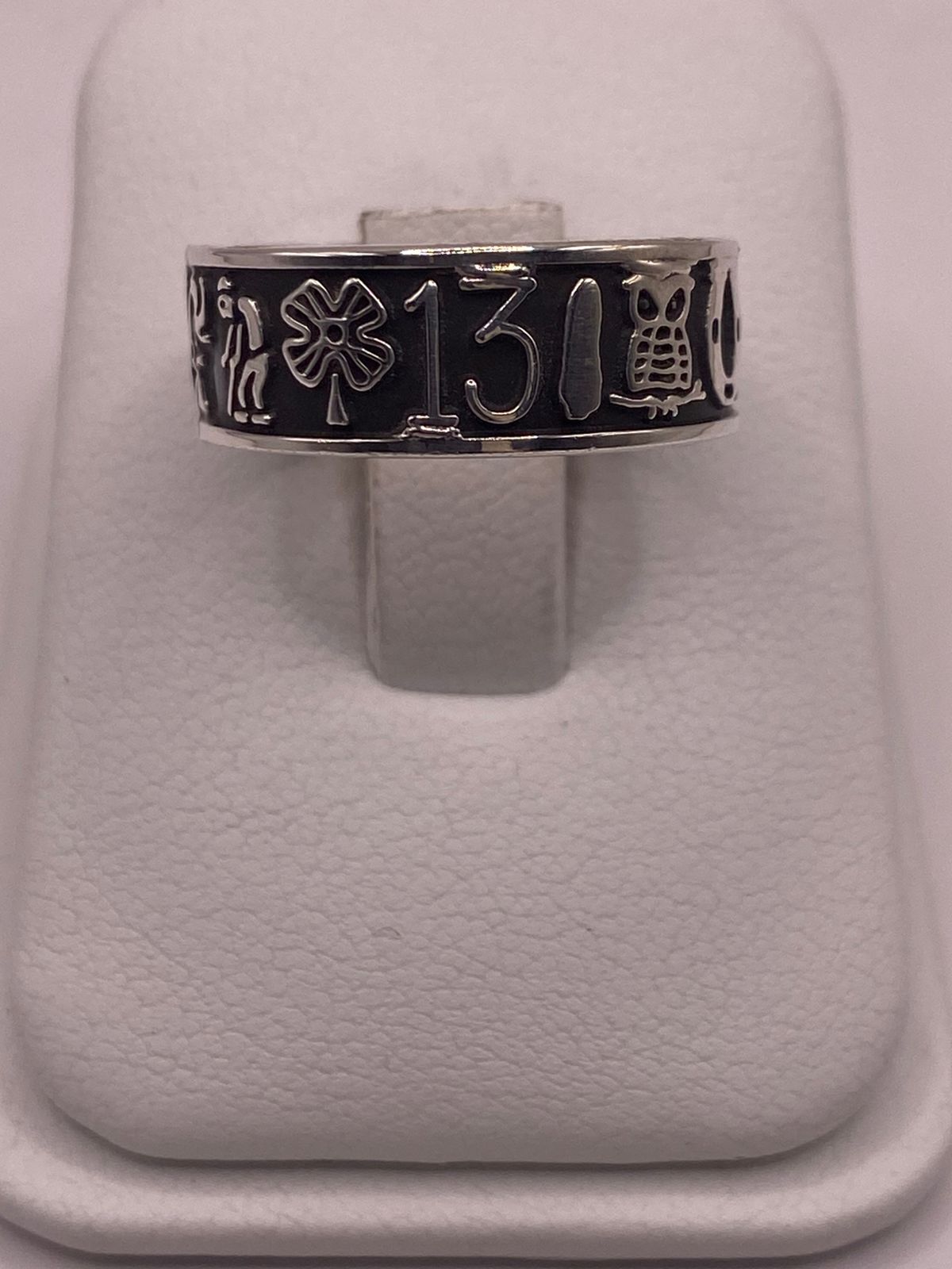 Anillo de la Suerte en Plata 925 con Símbolos