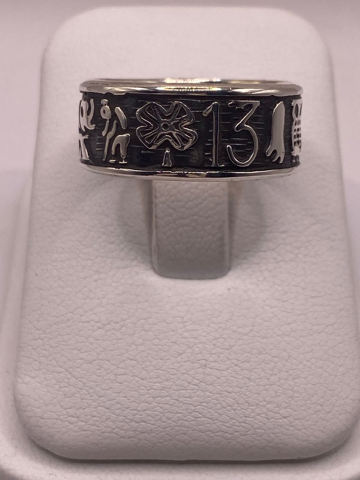 Anillo de la Suerte en Plata 925 con Símbolos