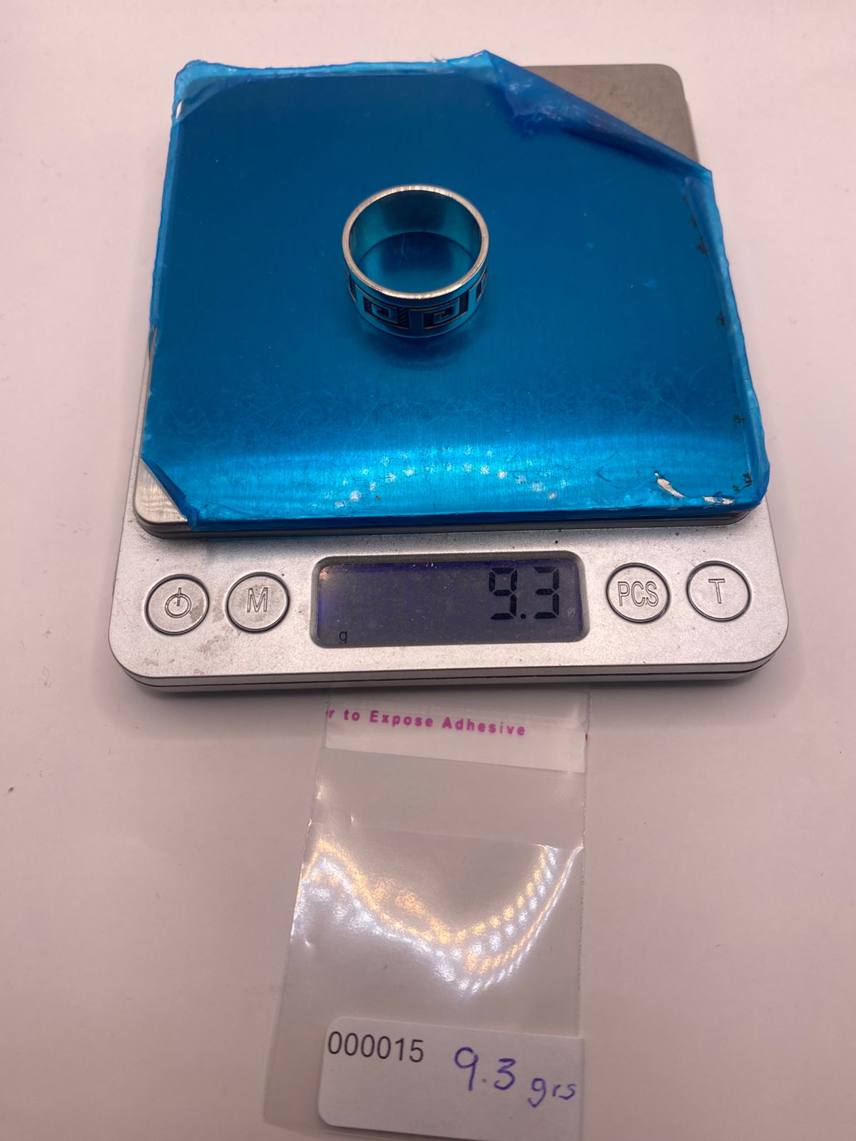 Anillo de Plata 925 con Greca Geométrica