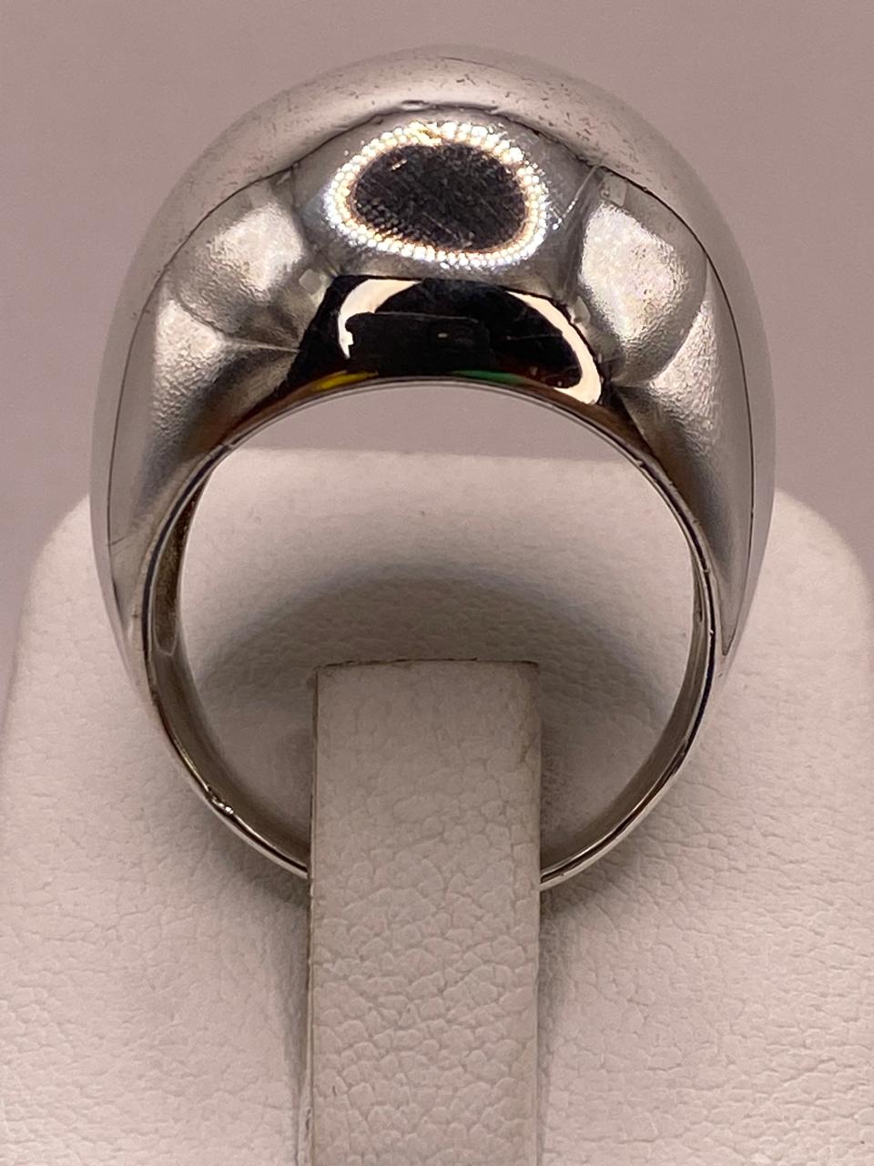 Artesanal en Plata Diseño Tipo Domo Pulido