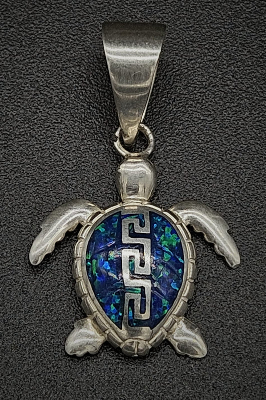 DIJE PLATA LEY 950,TORTUGA OPALO