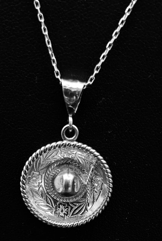 DIJE PLATA LEY 925 , SOMBRERO