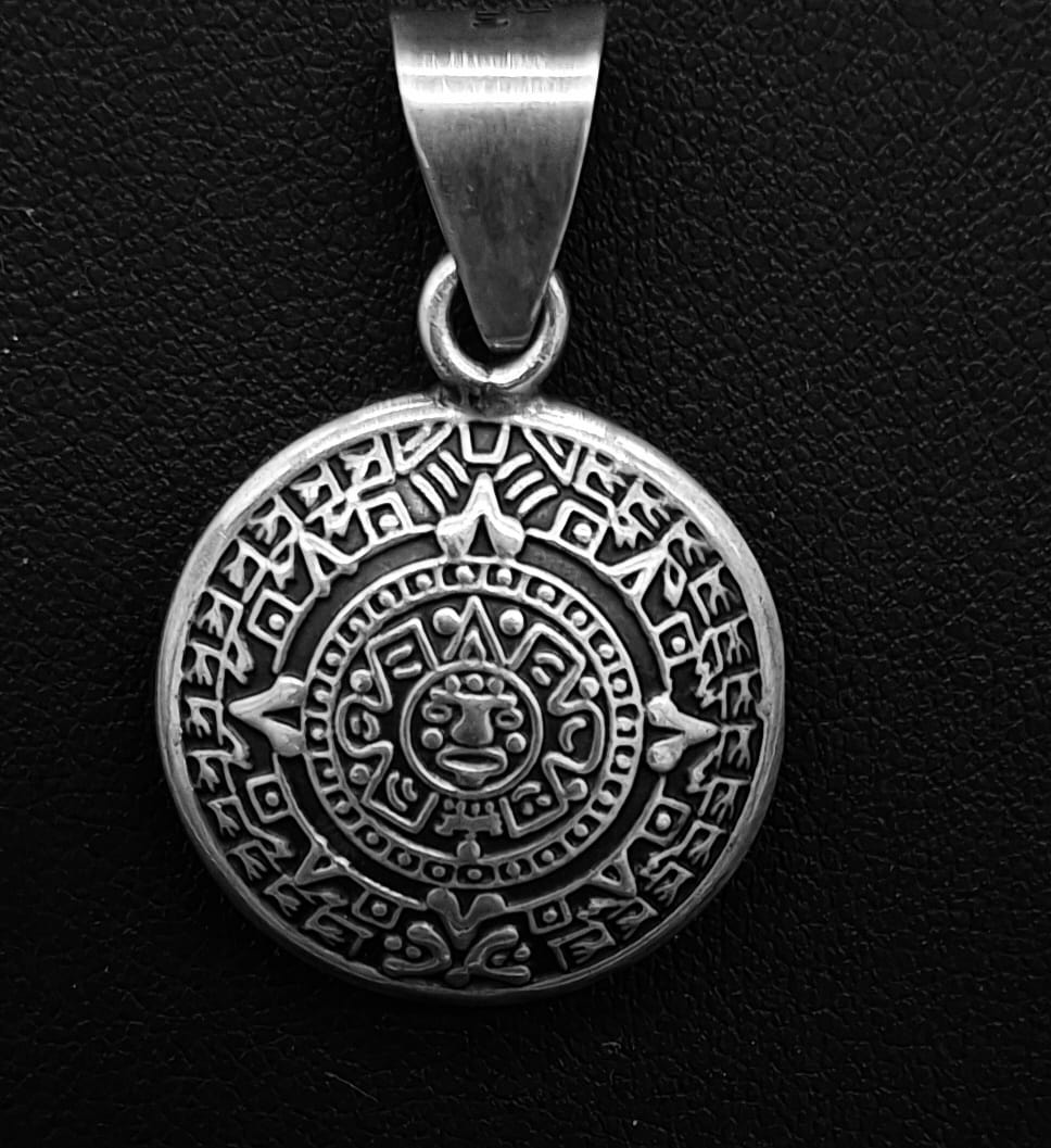 DIJE PLATA LEY 925 , CALENDARIO AZTECA