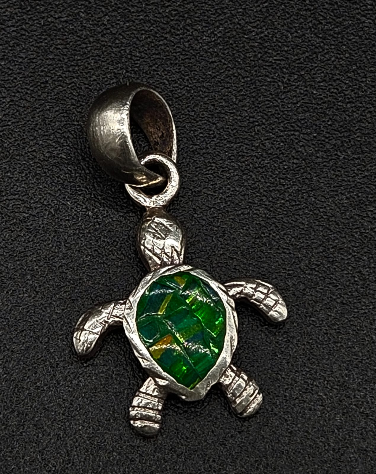 DIJE PLATA LEY 950 TORTUGA OPALO