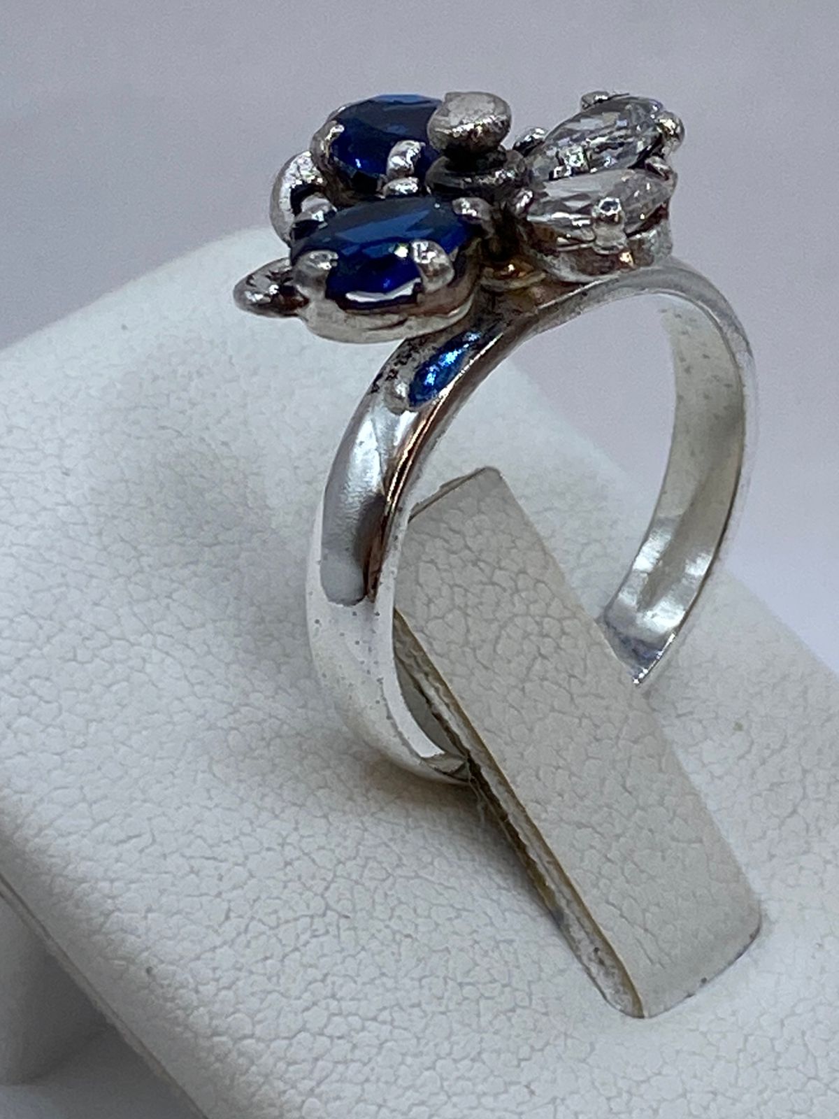Anillo Mariposa Giratoria con Zirconia en Plata 925