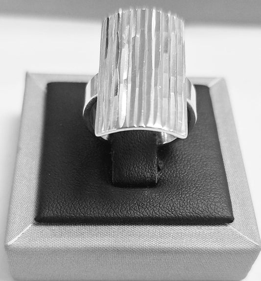 ANILLO DIAMANTADA PLATA LEY 925