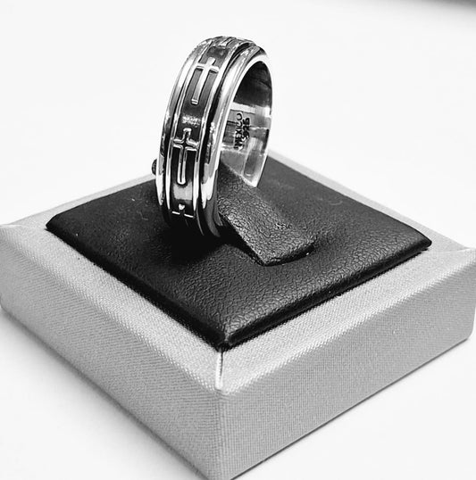 ANILLO ANTI ANSIEDAD EN PLATA LEY 925