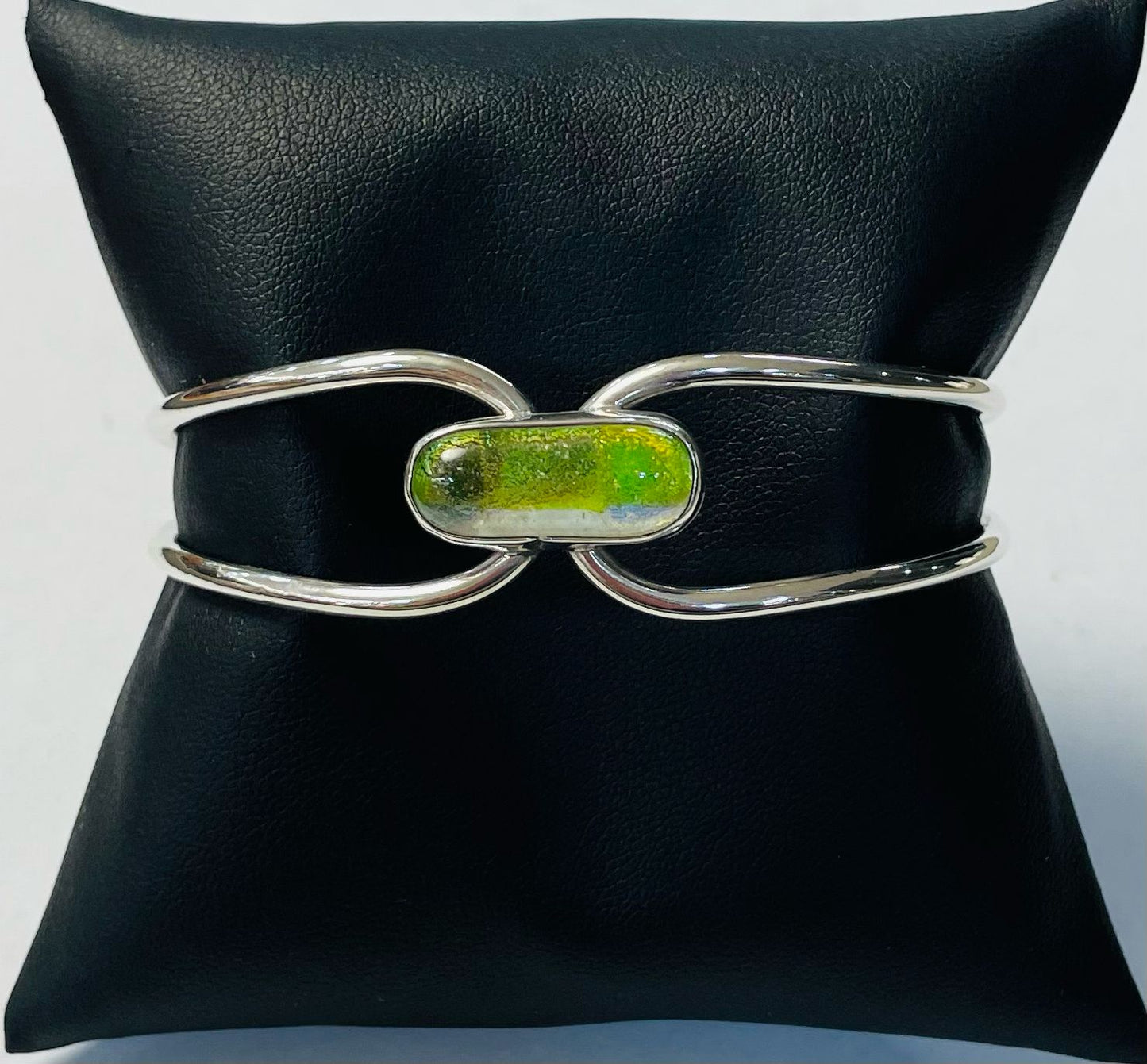 BRAZALETE CON DICROICO EN PLATA LEY 925