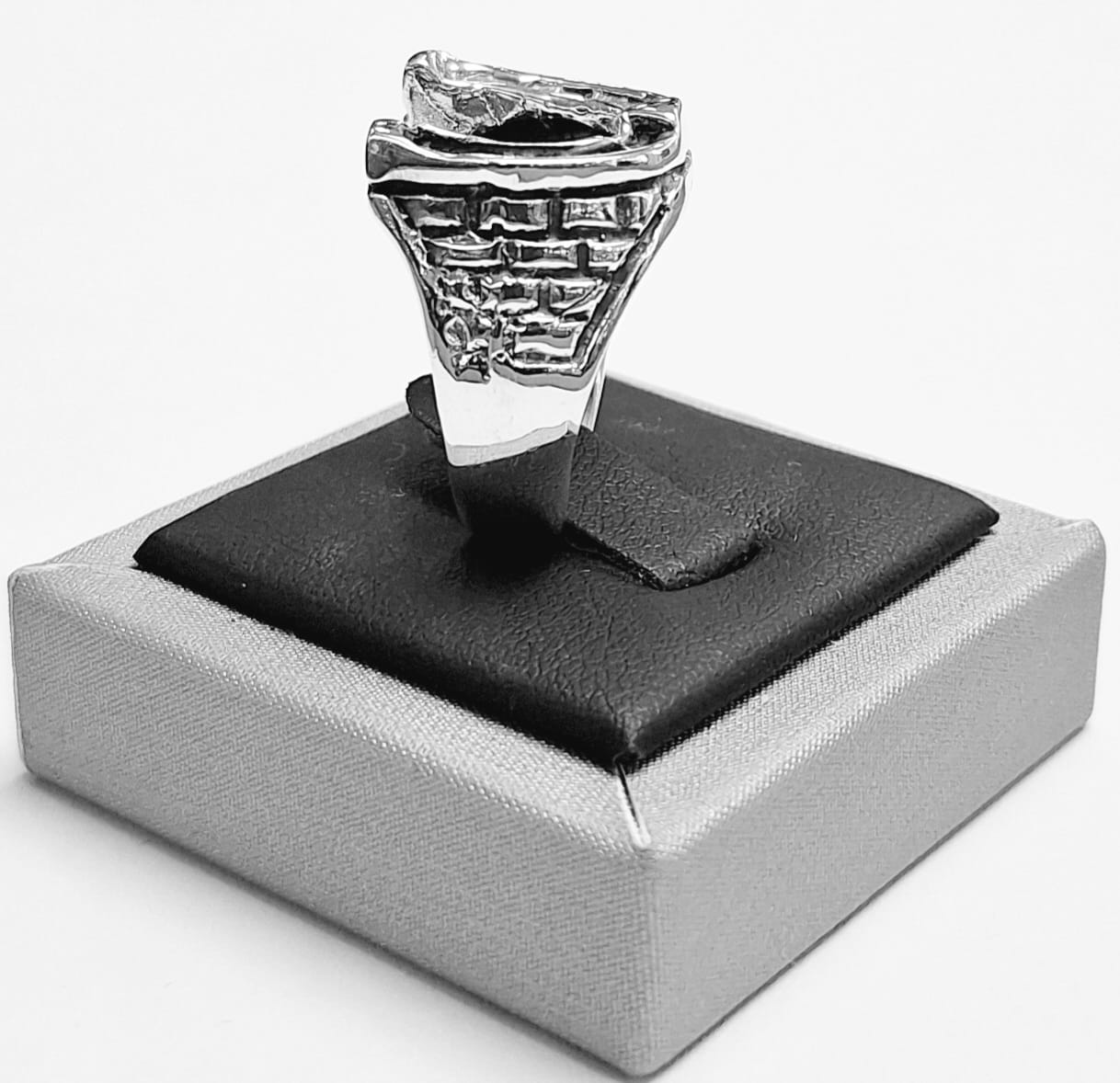 ANILLO DE HERRADURA EN PLATA LEY 925