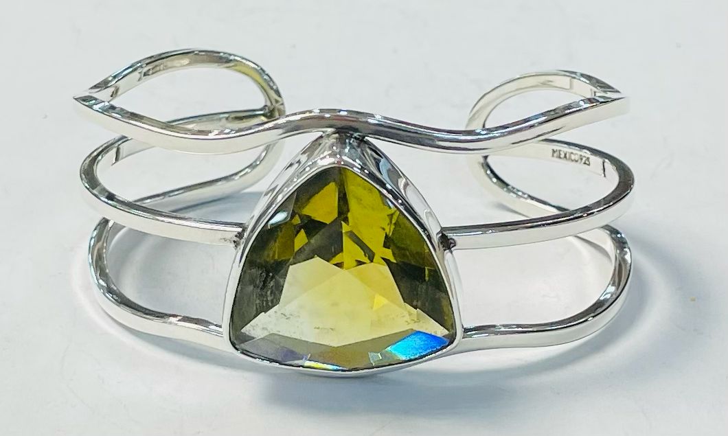 BRAZALETE CON CIRCINIA EN PLATA LEY 925