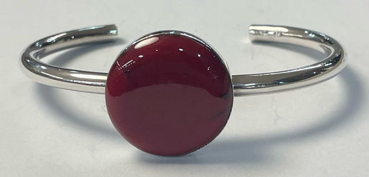 BRAZALETE CON CORAL EN PLATA LEY 925