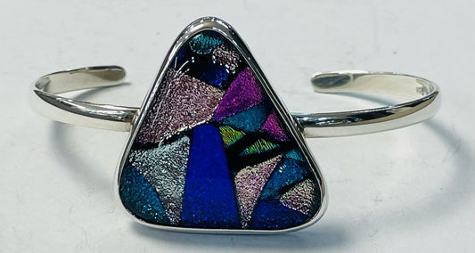 BRAZALETE CON DICROICO EN PLATA  LEY 925