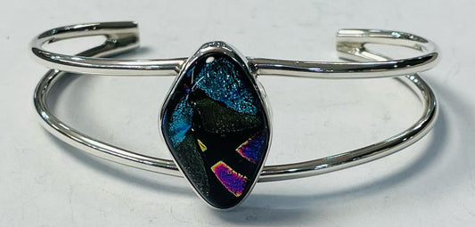BRAZALETE CON DICROICO EN PLATA LEY 925