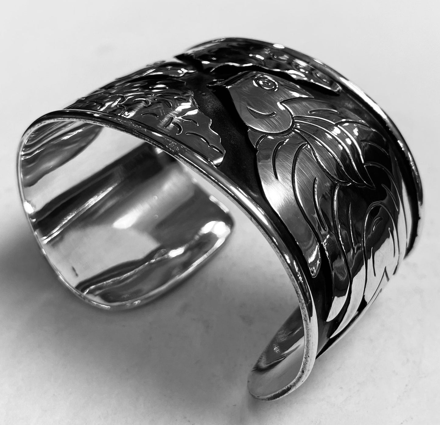 BRAZALETE DE PECES EN PLATA  LEY 925