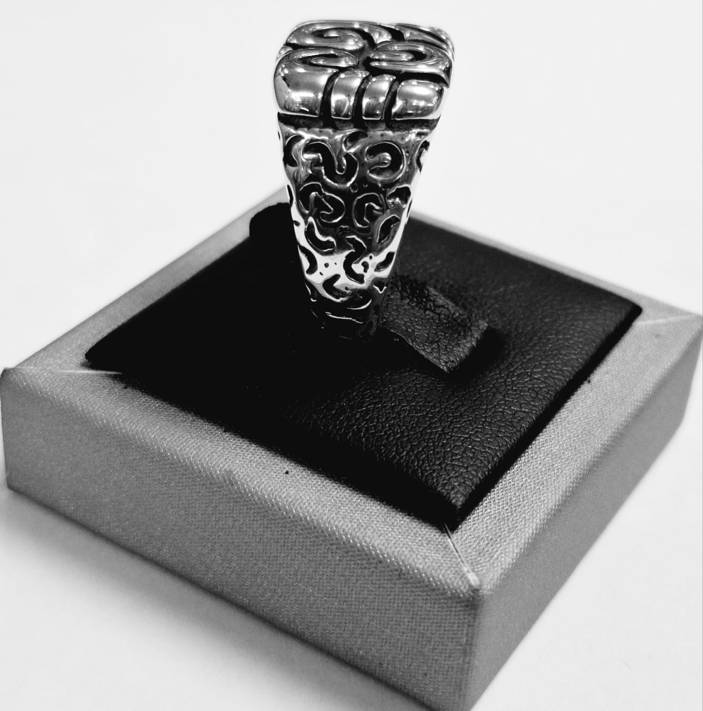 ANILLO ESPIRAL EN PLATA LEY 925