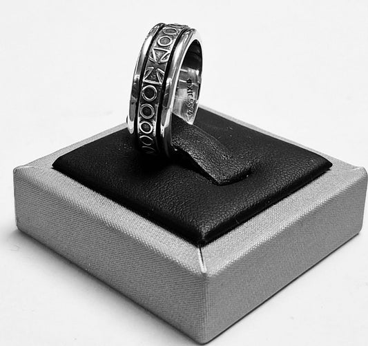ANILLO ANTI ANSIEDAD  EN PLATA LEY 925