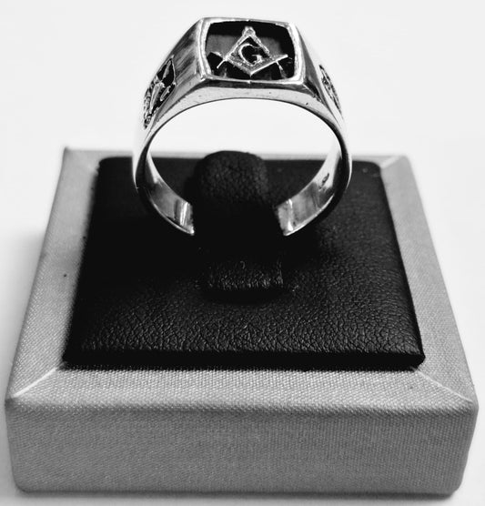 ANILLO MASÓNICO EN PLATA LEY 950