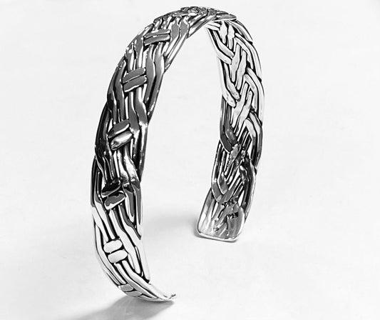 BRAZALETE TAPETILLO  EN PLATA LEY 925
