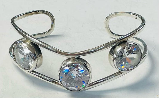 BRAZALETE CON ZIRCONIA EN PLATA LEY 925