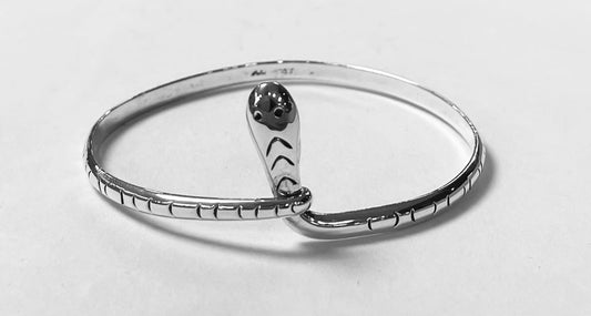 BRAZALETE SERPIENTE EN PLATA LEY 925