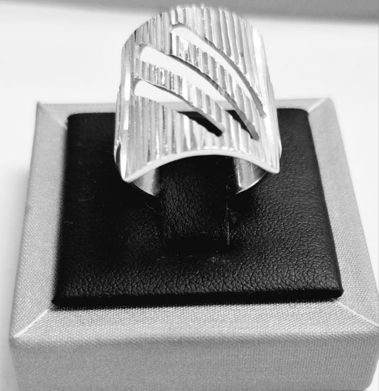 ANILLO DIAMANTADA PLATA LEY 925